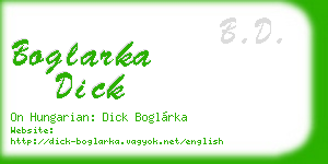 boglarka dick business card